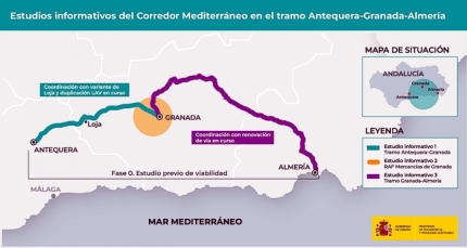 El Gobierno licita los estudios para mejorar la conexión ferroviaria entre Antequera, Granada y Almería